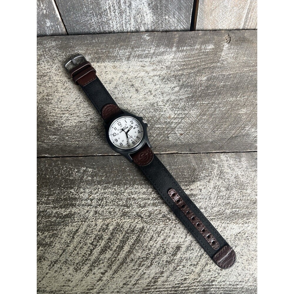 Timex Mens Expedition Acadia Watch 40mm Water Resistant ⌚️ Genuine leather